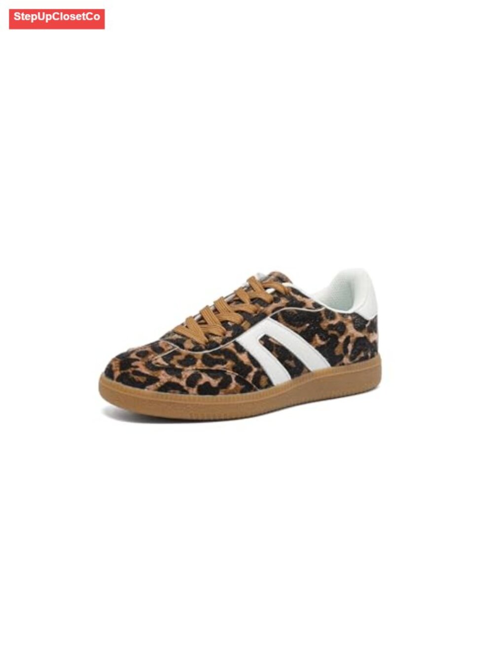 Women's Retro Gum Sole Fashion Sneakers Lace Detail Casual Walking Shoes